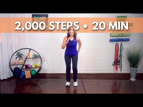 2,000 Steps in 20 Minutes | Indoor Interval Walking Workout for Longevity