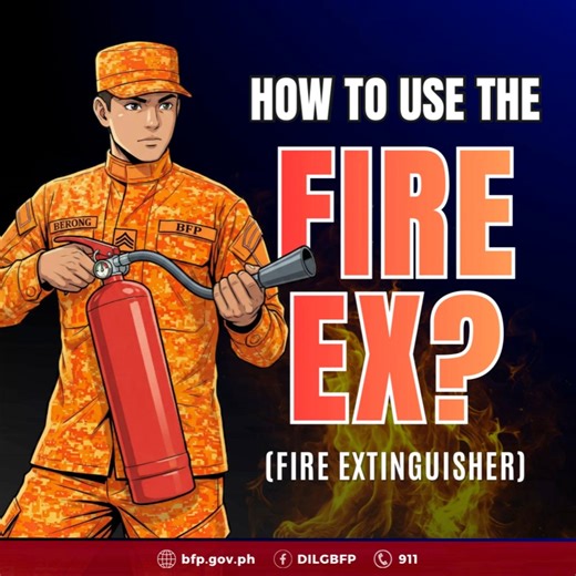 In a fire emergency, every second counts. The Bureau of Fire Protection (BFP) reminds the public that knowing how to operate a fire extinguisher is just as important as having one. To ensure you’re ready when the heat is on, simply remember the PASS method: P – Pull the pin: Break the seal and release the locking mechanism. A – Aim at the base of fire: Point the nozzle toward the source of the flame, not the smoke. S – Squeeze the nozzle: Release the extinguishing agent with a firm grip. S – Swe
