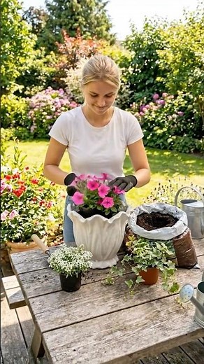 DIY Cement Towel Planter Tutorial | Perfect for Your Patio & Garden 🌿