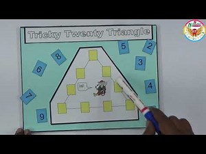 Tricky Twenty Triangle Puzzle with Solution|| Maths Project ||