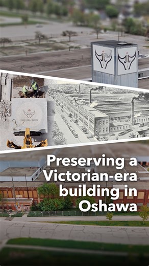 500 Howard St. isn’t just a building – it’s a cornerstone of Ontario’s industrial story. We’re preserving more than a century of history as part of plans to expand and grow GO train service for communities in Durham Region. Historic images provided by Oshawa Museum, with Knob Hill Farms ads from Retrontario. Read the full story: https://bit.ly/3WbMZWs | Metrolinx