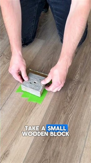The Easiest Way to Fix Floor Gaps Instantly! 🛠️ #diy