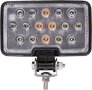 Maxxima Rectangular LED Work Light 2,100 Lm And Amber Class 1 Warning