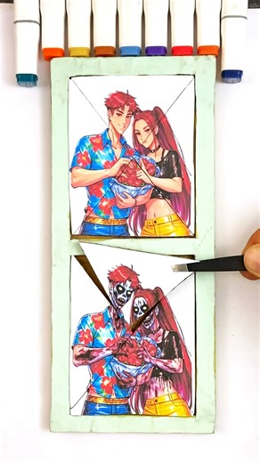 Saja Boys K-POP Demon Hunter Simple vs Horror Cardboard Piece Puzzle 🧩Challenge #kpop #demonhunter