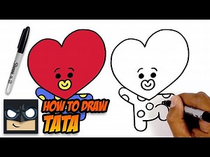 HOW TO DRAW BT21 | TATA | STEP BY STEP TUTORIAL - Videos For Kids