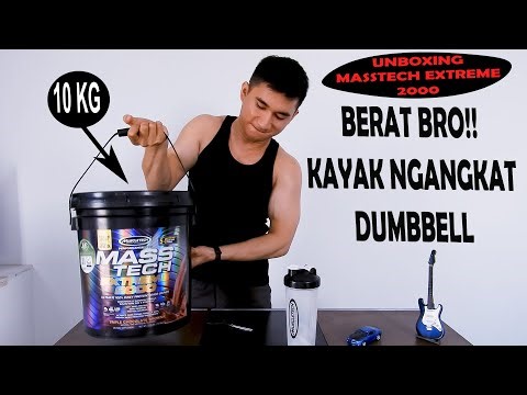 Unboxing susu suplemen masstech extreme 2000 | MUSCLETECH INDONESIA