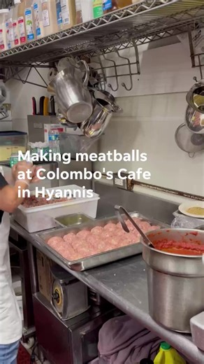 6.2K views · 49 reactions | Take a trip inside the kitchen at Colombo's Cafe & Pastries in Hyannis, winner of the Cape Cod Times' best meatball poll. : Gwenn Friss / Cape Cod Times Read more about the reader poll: https://www.capecodtimes.com/story/entertainment/dining/2025/09/19/best-meatballs-cape-cod-ma-hyannis-poll-restaurants/86038535007/ | Cape Cod Times | Facebook