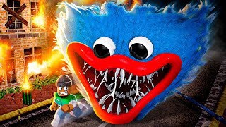 Escape running Huggy Wuggy head map in Roblox