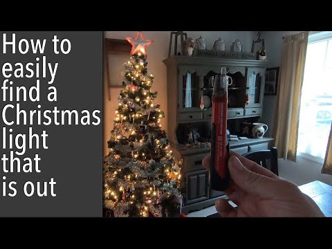 How to easily find a Christmas light that is out