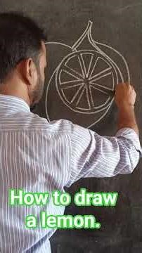 How to draw lemon step by step. #howto #draw #lemon #nicelemon #tutorial #easy #learn #art #drawing