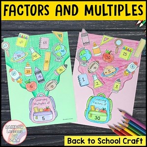 Back to School Math Craft | Factors and Multiples | Back to School Math Activity