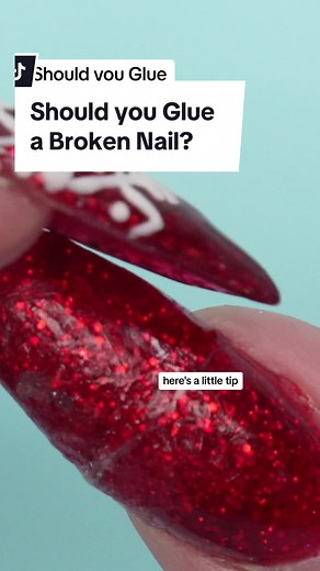 Should you glue a broken nail? 🤔 Yes— IF the nail is broken so badly that it is barely hanging on, then you DO want to glue it so that you can actually start working on repairing it. The nail needs to be stable enough to be able to fix it, which glue will do. Shop nail products at: nailcareer.com/store 🪄 Watch full in depth nail tutorials on YouTube: nailcareereducation 🎓 #nailcareereducation #nails #nailtech #nailtechnician #nailtechlife #nailtechstudent #nailtutorial #nailtutorials #diynail