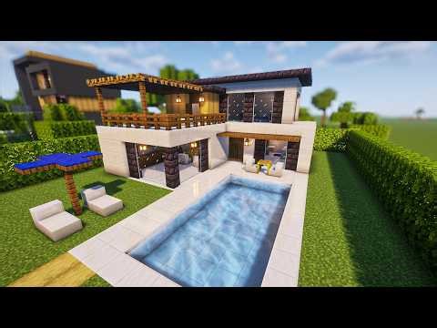 Modern house for Minecraft - Tutorial