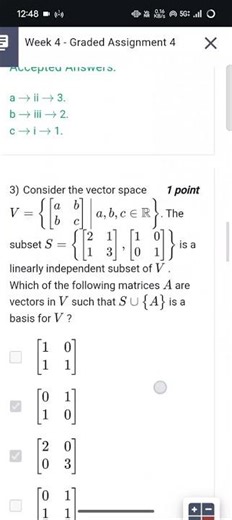 #maths 2#week 4 #graded #maths #iittm #exam #weekly #subscribe #dream