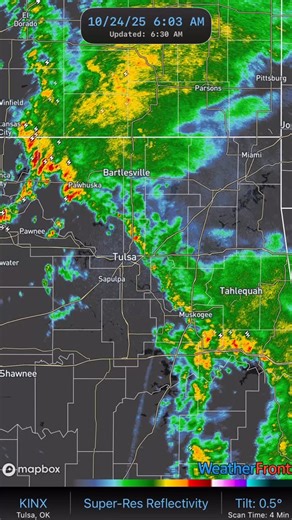631am—Radar update Rain and thunder continue this morning. Nothing heavy or severe-and thankfully the AM commute looks ok in Tulsa. Be careful! | FOX23 Chief Meteorologist James Aydelott