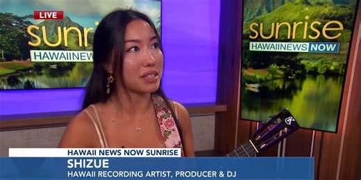 Hawaii recording artist, producer and DJ Shizue gives a performance