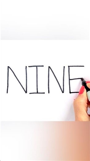 Write NINE 9 with Me ✍️ Learn Number Words for Kids #shorts