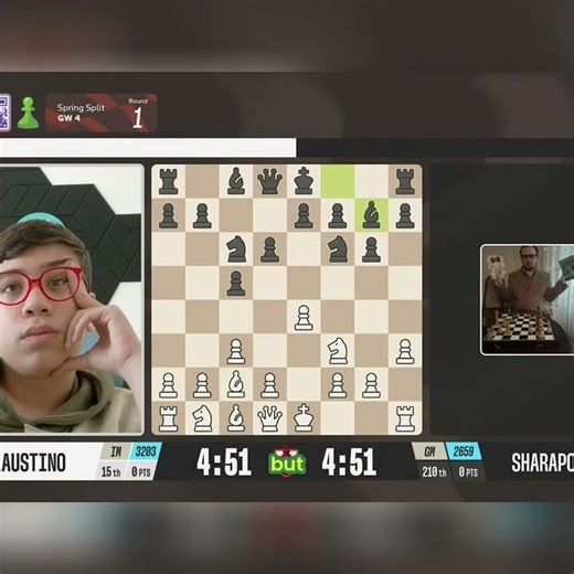 Chess Grandmaster Showdown: Faustino's Tough First Round! #shorts