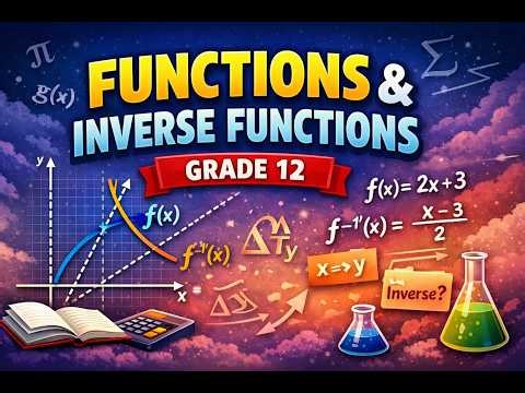 Grade 12 Functions and inverse functions Exam paper Solutions