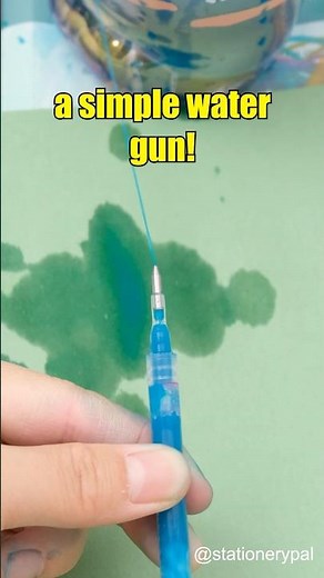 How to Make a Simple Water Gun with a Ballpoint Pen #shorts