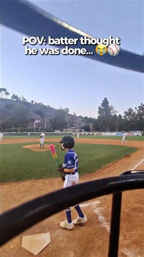POV: Batter Thought He Was Done... 😭⚾️