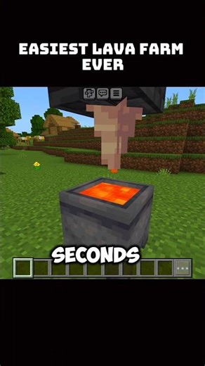 ⚡ Fastest Lava Farm! #minecraft #gaming