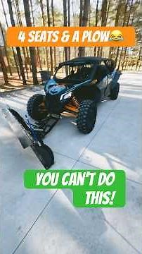 Snow plow 2025 Can am Maverick X3 Max KFI poly with KFI winch setup