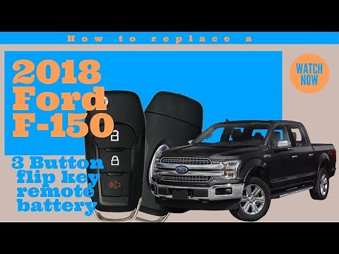 How to replace a 2018 Ford F-150 3 Button Flip Key Remote Battery