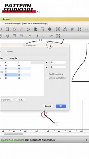 Grading Patterns in PAD System: How to Set Up Sizes and Groups for Mass Production #shorts