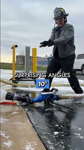 Hit the fire from surprising angles with this portable firefighting monitor #firefighter #BlitzFire