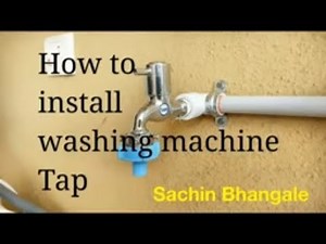 How To Install Washing Machine Tap, easy steps