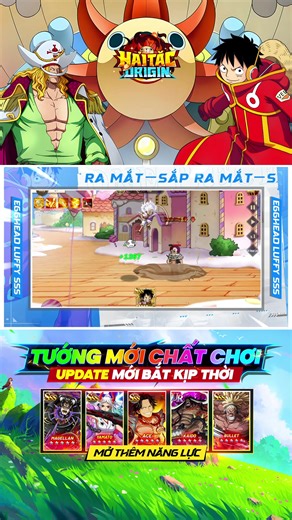 😱 Đã đủ Wow! UR Râu Trắng và SSS Egghead Luffy sắp sửa nổ cái hẹn combat tại HTO 🔥 Tướng mới - Kỹ năng chất chơi - Hiệu ứng bắt kịp thời 🔥 Chưa hết, mở thêm Năng Lực cho các tướng và nhiều update bùng nổ khác 💥 Cập nhật mới, nới rộng sân chơi, chuẩn bị tới công chuyện chuyến này ae ơi! | Hải Tặc Origin