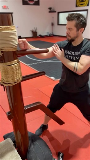 5.3K views · 5.2K reactions | 卵蝹 I really enjoy how Southern Mantis flows with this type of Mook Yan Jong. The wooden dummy helps evaluate angles and technique but more importantly it conditions the bridge for combat contact. #kungfu #woodendummy #spm #striking #jkd #wingchun #karate #makiwara #cultclassic | David Welther | Facebook