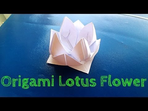 Origami Flower (How to Make Lotus Flower with Paper: Easy Origami)