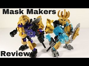 Lego Bionicle Review: The Mask Makers- Ekimu and Makuta