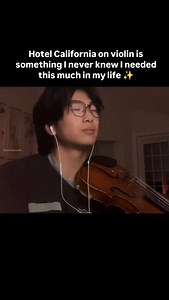 1K views · 38K reactions | Straight perfection  . Credit: @kurttheviolinist . #hotelcalifornia #eagles #violincover #violinplayer #violin #lovesongs #talentedmusicians #talentartists #basicallymusic | Basicallymusic | Facebook