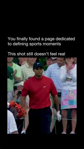 Defining Sports Moments | In the final round of the 2005 Masters, Tiger Woods faced an impossible short-game test on Augusta’s iconic 16th hole. He played the slope... | Instagram