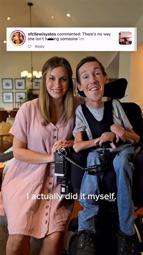 Hannah Burcaw on Instagram: "Believe it or not, I am….my husband."