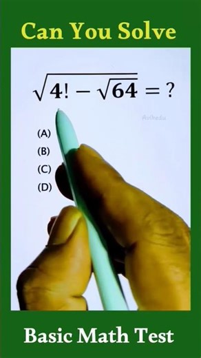 Can you solve this basic square root with factorial math expression #shorts #maths #factorial