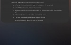 Q3. Answer any three from the following questions( 3×3=09)a. W... | Filo