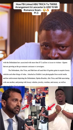 How FBI Linked ABU TRICA To TWINS Arrangement & Lancaster In USD 15 Mil Romance Scam - 😳🔥 Pt 3#fbi #abutrica #fraud #romancescam #goviral