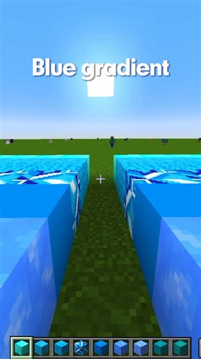 tixlgame on Instagram: "Blue gradient in Minecraft! #minecraft #minecraftmemes"