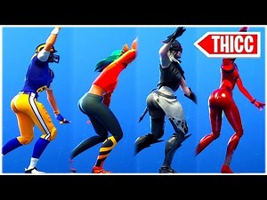 *NEW* THICC "LAVISH" DANCE EMOTE performed with HOT FEMALE SKINS 😍❤️ fortnite shop