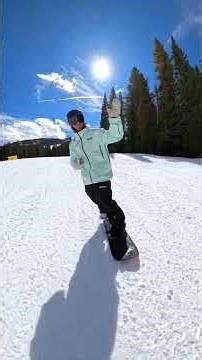 Fun carving challenge on your snowboard #snowboarding