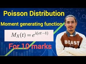 M.G.F of Poisson Distribution & Its Characteristics | BBS, BBA & BSc Statistics