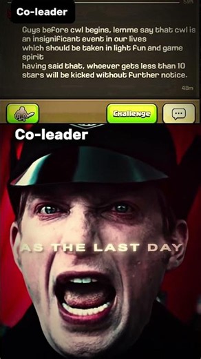 When the Co-Leader Takes Clan War Too Seriously 💀| clash of clans#clashofclans #coc
