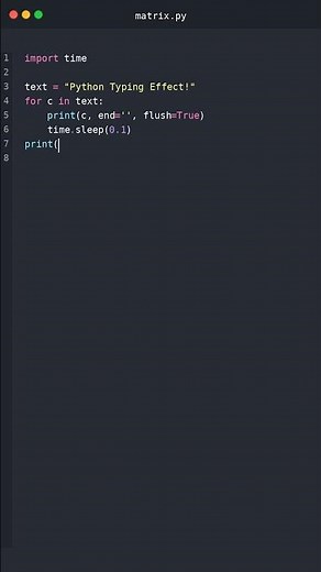 Type Like a Pro Python Typing Effect!