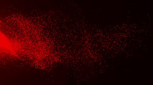 Download Animated Moving red particles with red background for free
