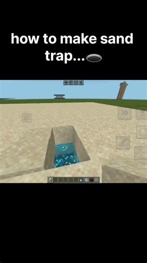 MINECRAFT quick sand trap..☠️ #minecraft