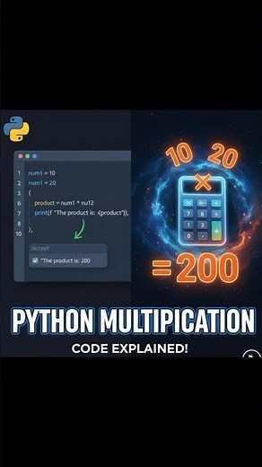 Python code to find multiplication of two numbers #pythoncode